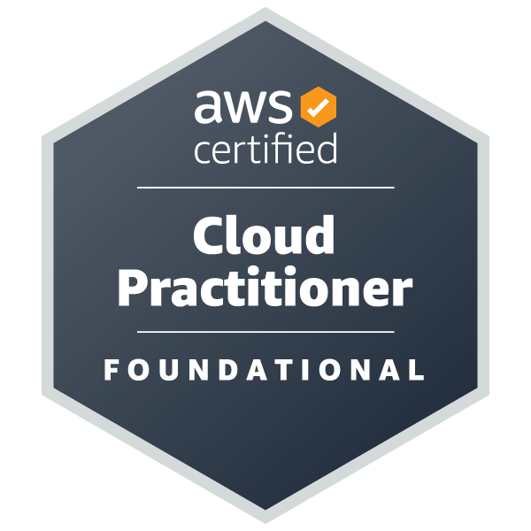 AWS Certified Cloud Practitionerバッジ